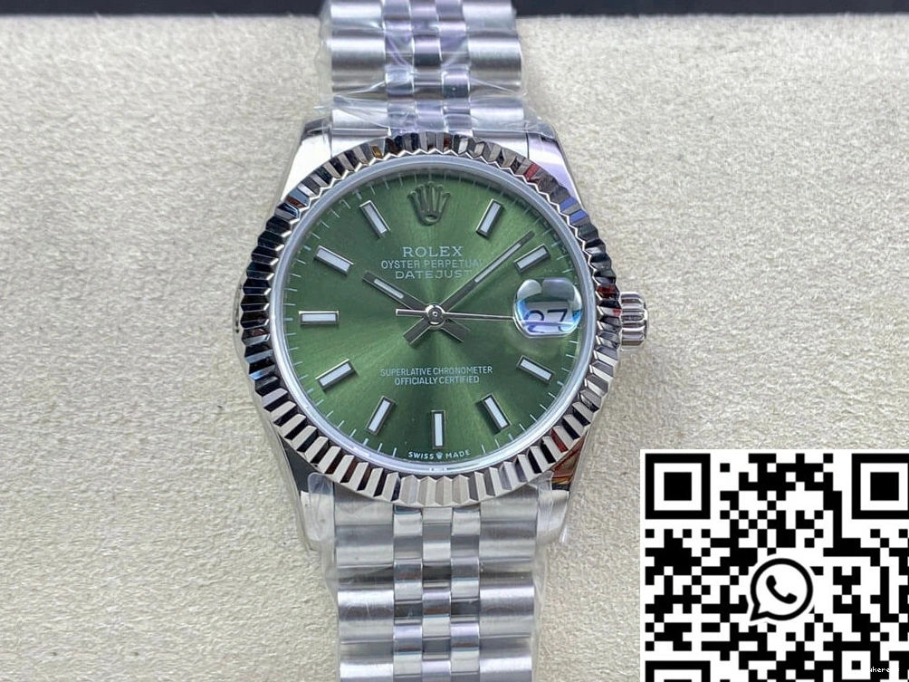 31MM Factory Stainless Datejust EW Steel M278274-0018 Rolex 0124